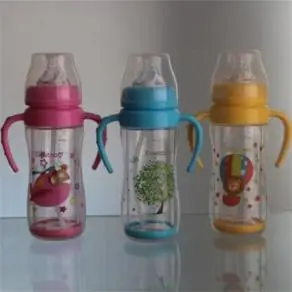 200ml wide neck glass bottle with PP cover baby bottle 1