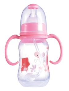 120ml PP standard neck feeding bottle with handles