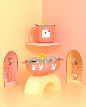 Baby Stainless Steel Feeding set