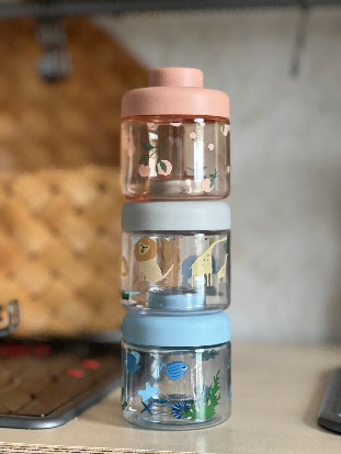 3 Layer Tritan Bottle Body Milk Powder Box(10 scoup each pc)