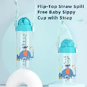 500ml Tritan Sippy Cup with Strap 1