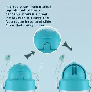 500ml Tritan Sippy Cup with Strap 2