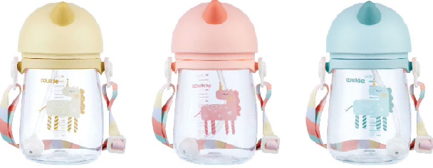 240ml Monster Shape Tritan Sippy Cup  with strap