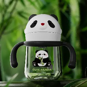 240ml Panda Shape Tritan Sippy Cup 1