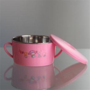 304 stainless steel baby feeding bowl with lid