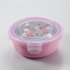 Round shape 304 stainless  steel lunch box in preservation