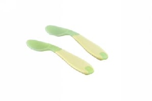 baby bend shape heat sensing feeding spoon 2pcs set