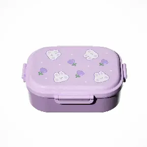 PP Rectangular lunch box with spoon and fork 3