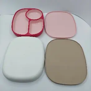 3 Devided Feeding Plate with Lid  (TPE Base) 3
