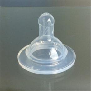 Wide neck silicone nipple