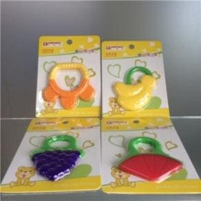 two color baby silica gel teether